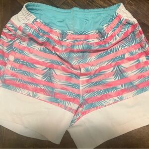 Birddogs Men’s Shorts - Size L - used, Ricky Bobby Palm Tree 6”